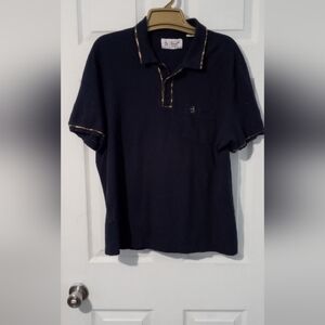 Original Penguin Dark Blue Polo with Gold Details